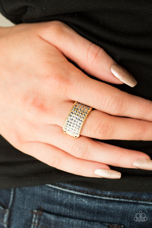 Time is Money - gold - Paparazzi ring