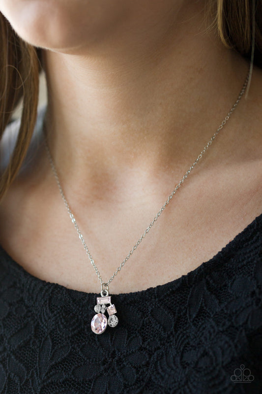 Time to Be Timeless - pink - Paparazzi necklace