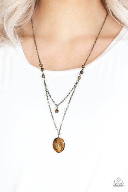 Time to Hit the ROAM-brass-Paparazzi necklace