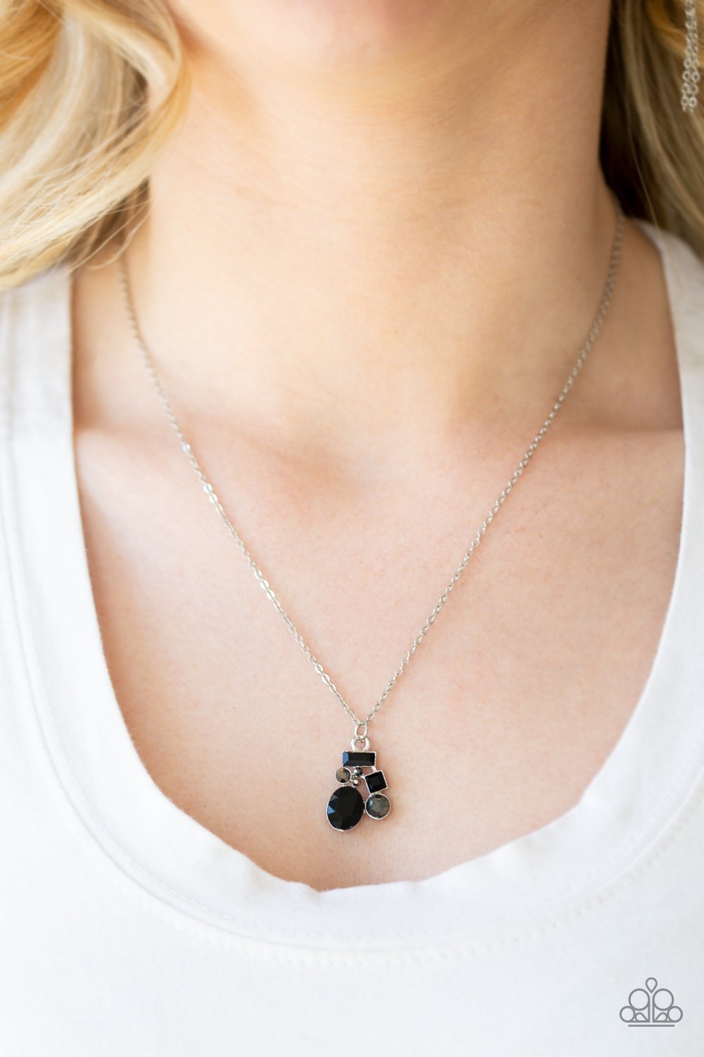 Time to be Timeless-black-Paparazzi necklace