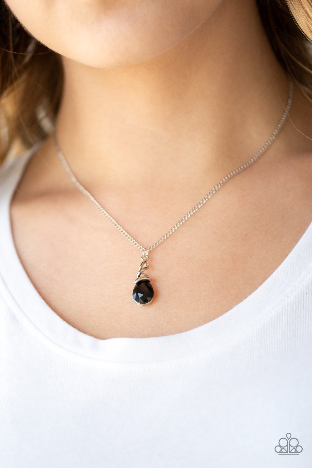 Timeless Trinket-black-Paparazzi necklace