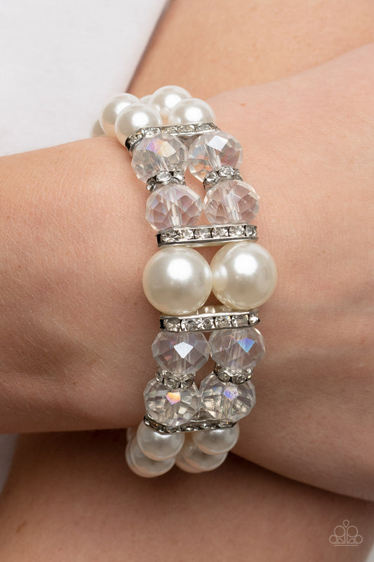 Timelessly Tea Party - white - Paparazzi bracelet