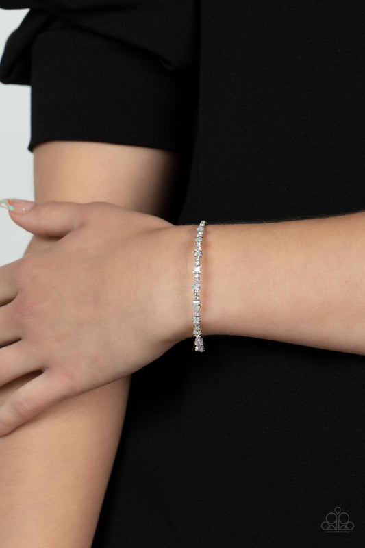 Timelessly Tiny - white - Paparazzi bracelet