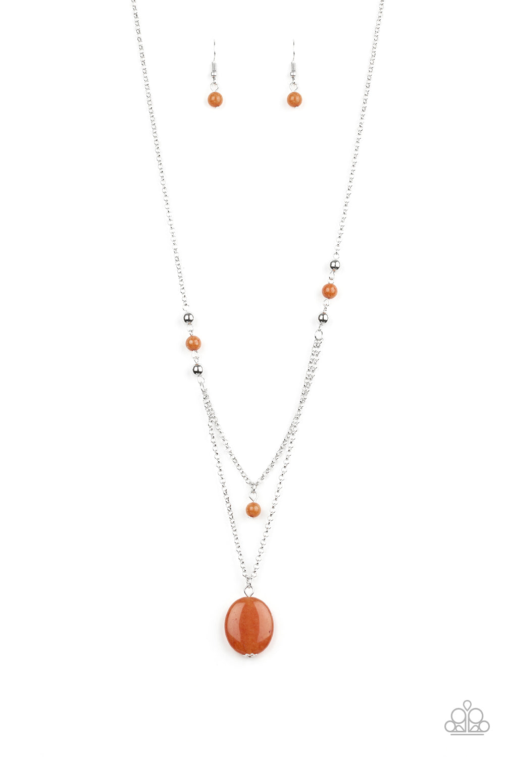 Time to Hit the ROAM - orange - Paparazzi necklace