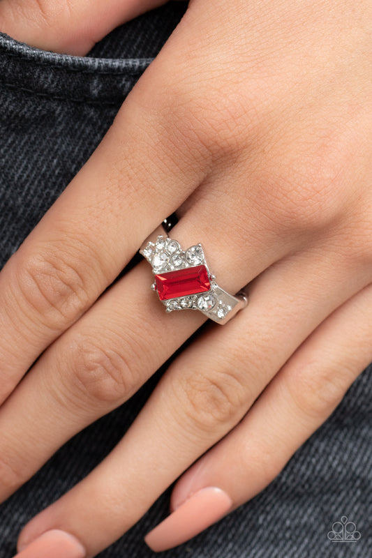 Tip the Balance - red - Paparazzi ring