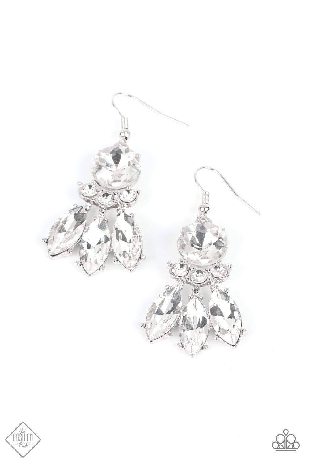 To Have and to SPARKLE - white - Paparazzi earrings