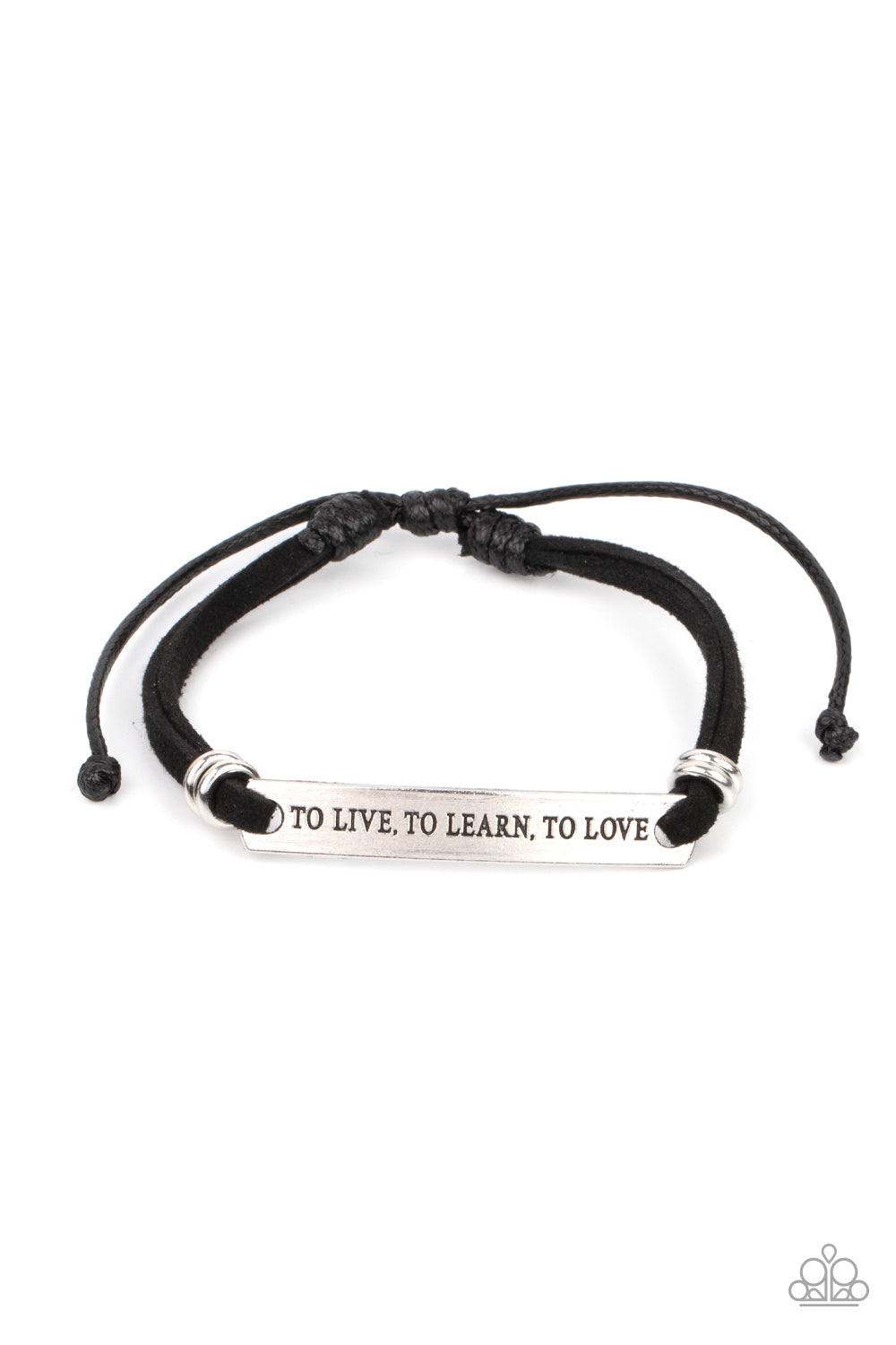 To Live, To Learn, To Love - black - Paparazzi bracelet