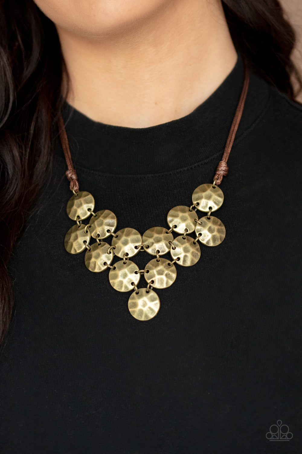 Token Treasure - brass - Paparazzi necklace