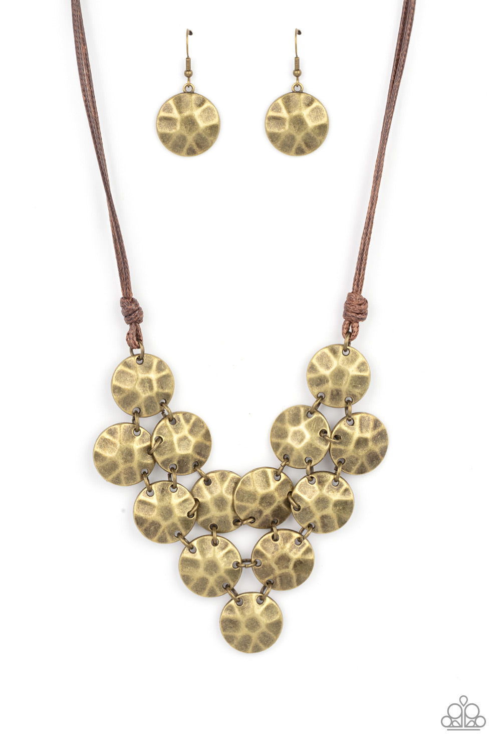 Token Treasure - brass - Paparazzi necklace