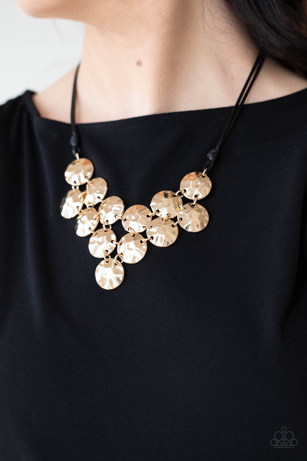 Token Treasure - gold - Paparazzi necklace