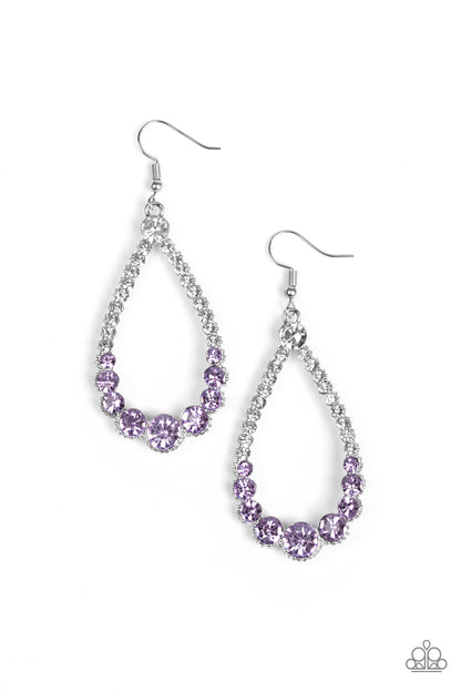 Token Twinkle - purple - Paparazzi earrings