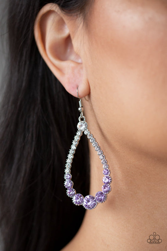 Token Twinkle-purple-Paparazzi earrings