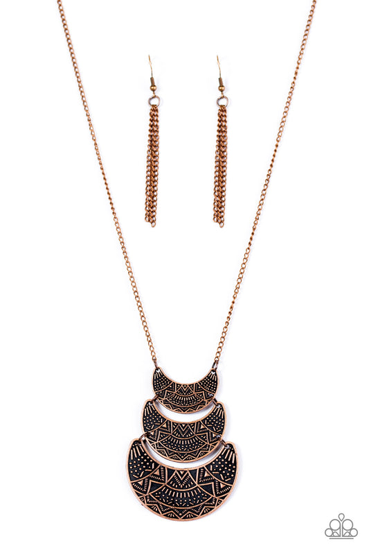 Too Much Too MOON - Copper - Paparazzi necklace