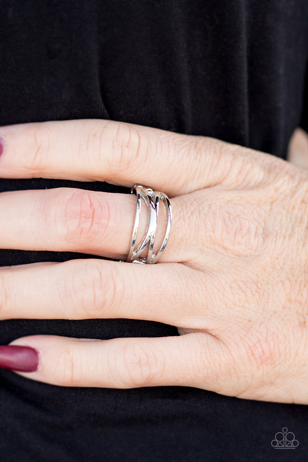 Top Edge - silver - Paparazzi ring