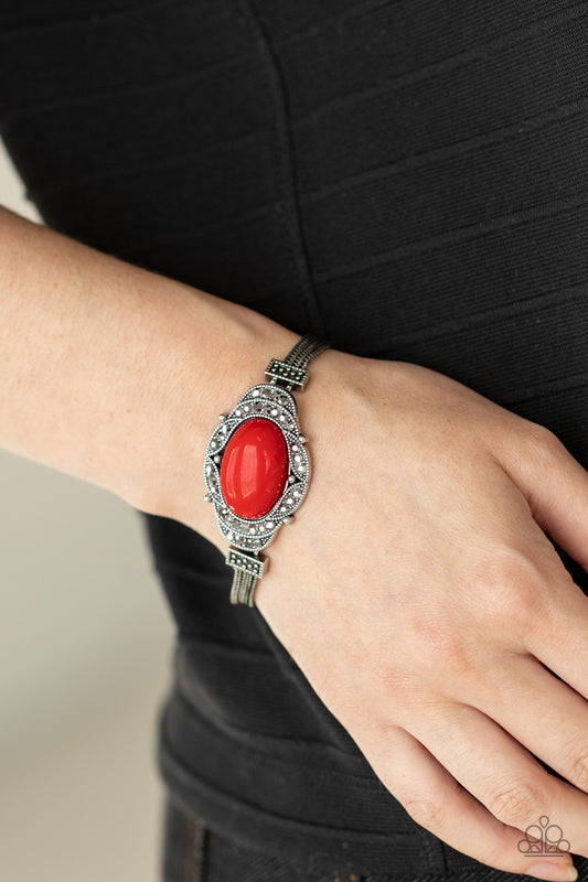 Top-Notch Drama - red - Paparazzi bracelet