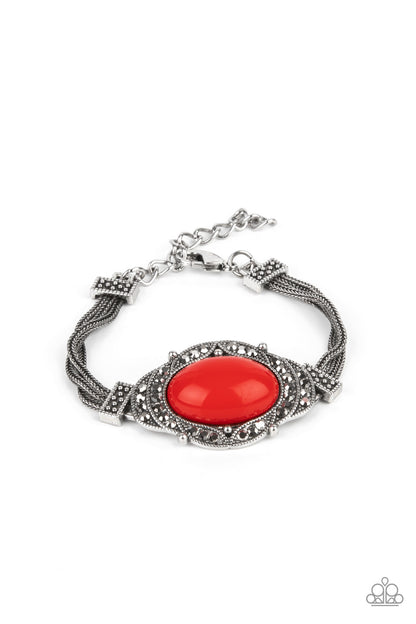 Top-Notch Drama - red - Paparazzi bracelet