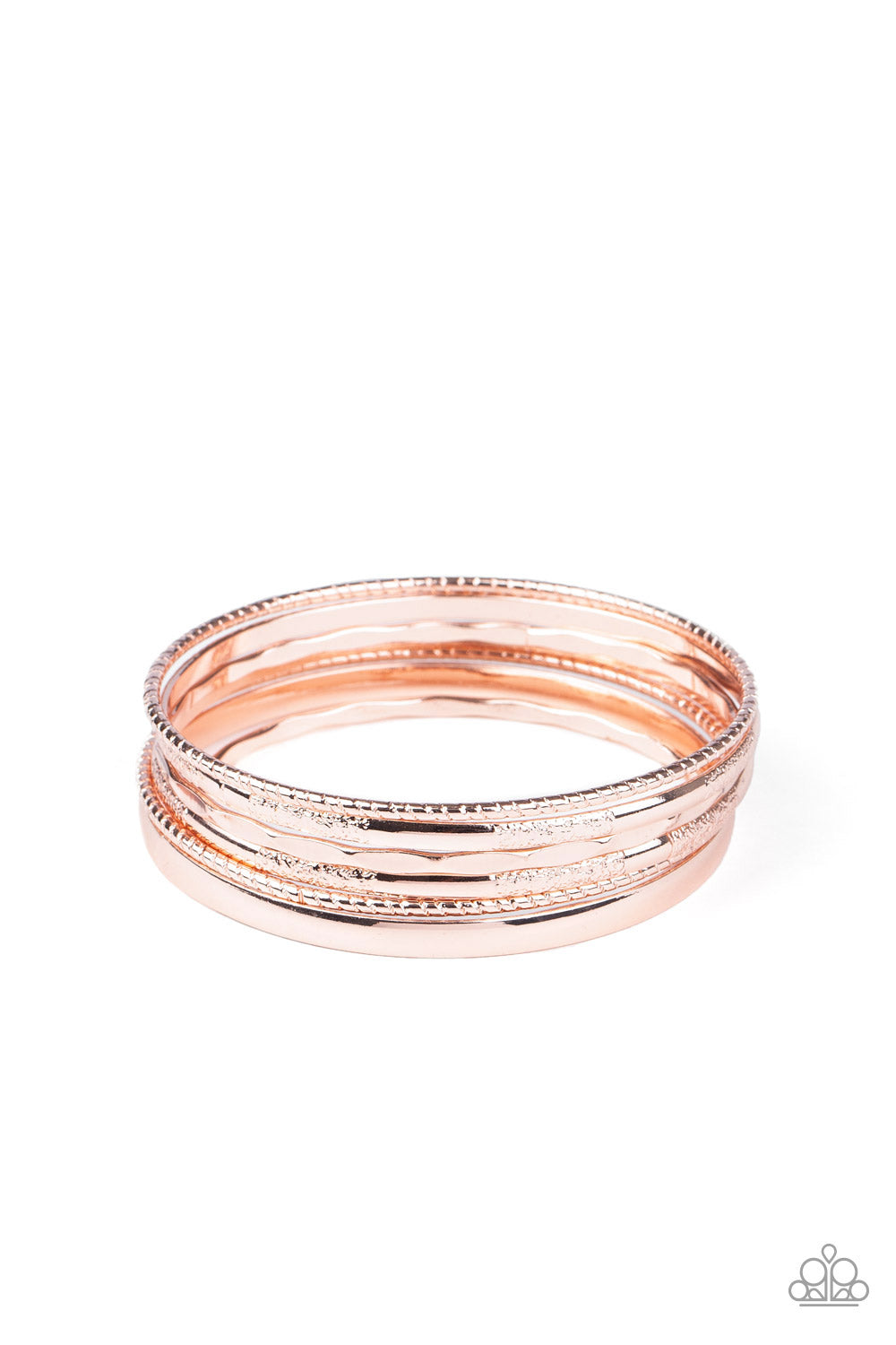 Top Of The Heap - rose gold - Paparazzi bracelet