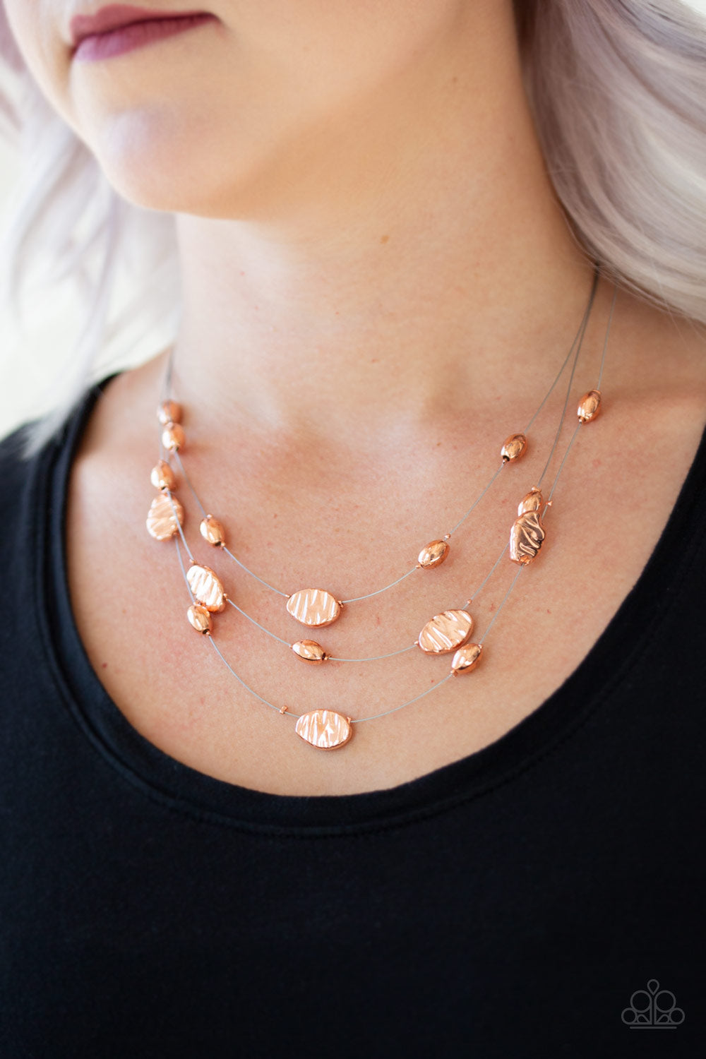 Top ZEN - copper - Paparazzi necklace