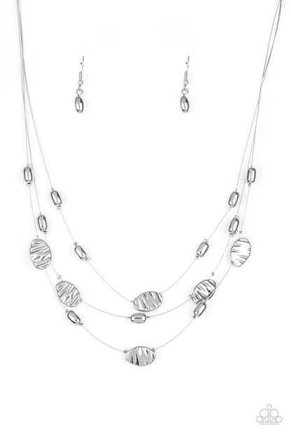 Top ZEN - silver - Paparazzi necklace