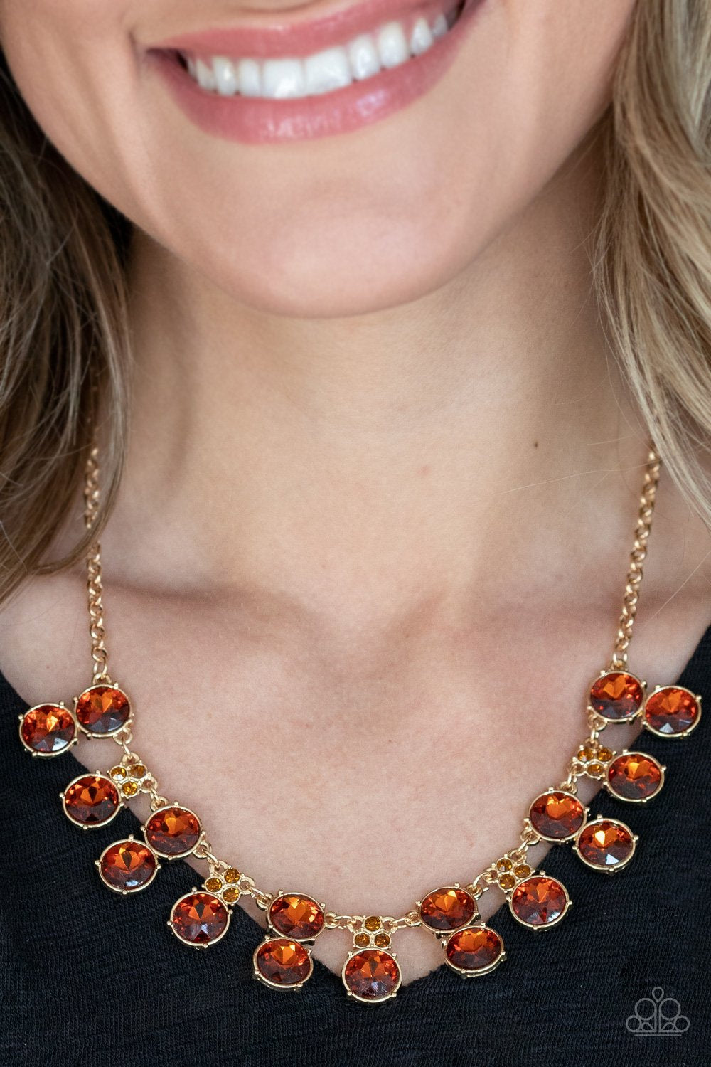 Top Dollar Twinkle-brown-Paparazzi necklace