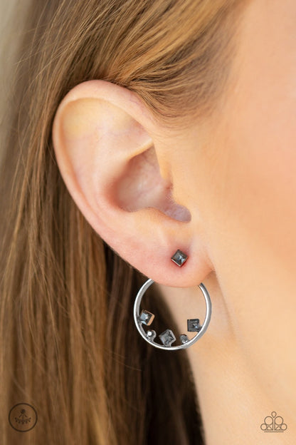 Top Notch Twinkle-silver-Paparazzi earrings