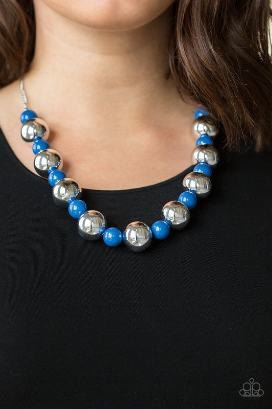 Top Pop - blue - Paparazzi necklace 