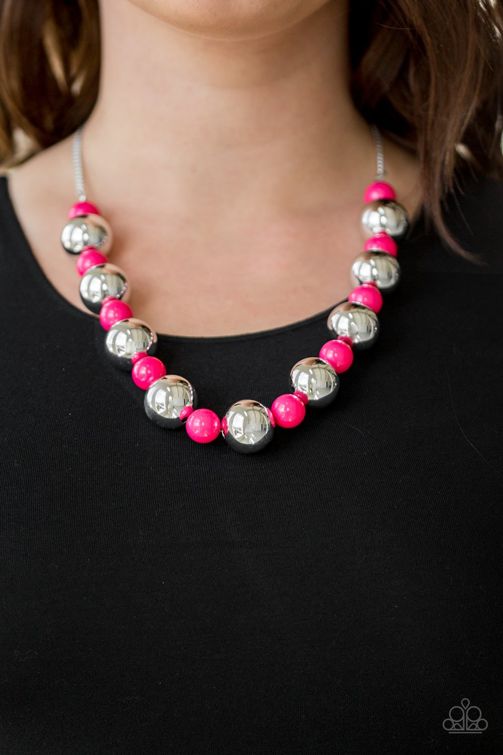 Top Pop - pink - Paparazzi necklace