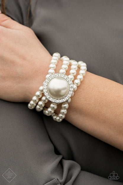 Top Tier Twinkle-white-Paparazzi bracelet