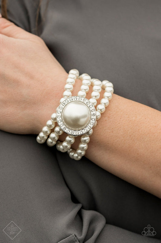 Top Tier Twinkle-white-Paparazzi bracelet
