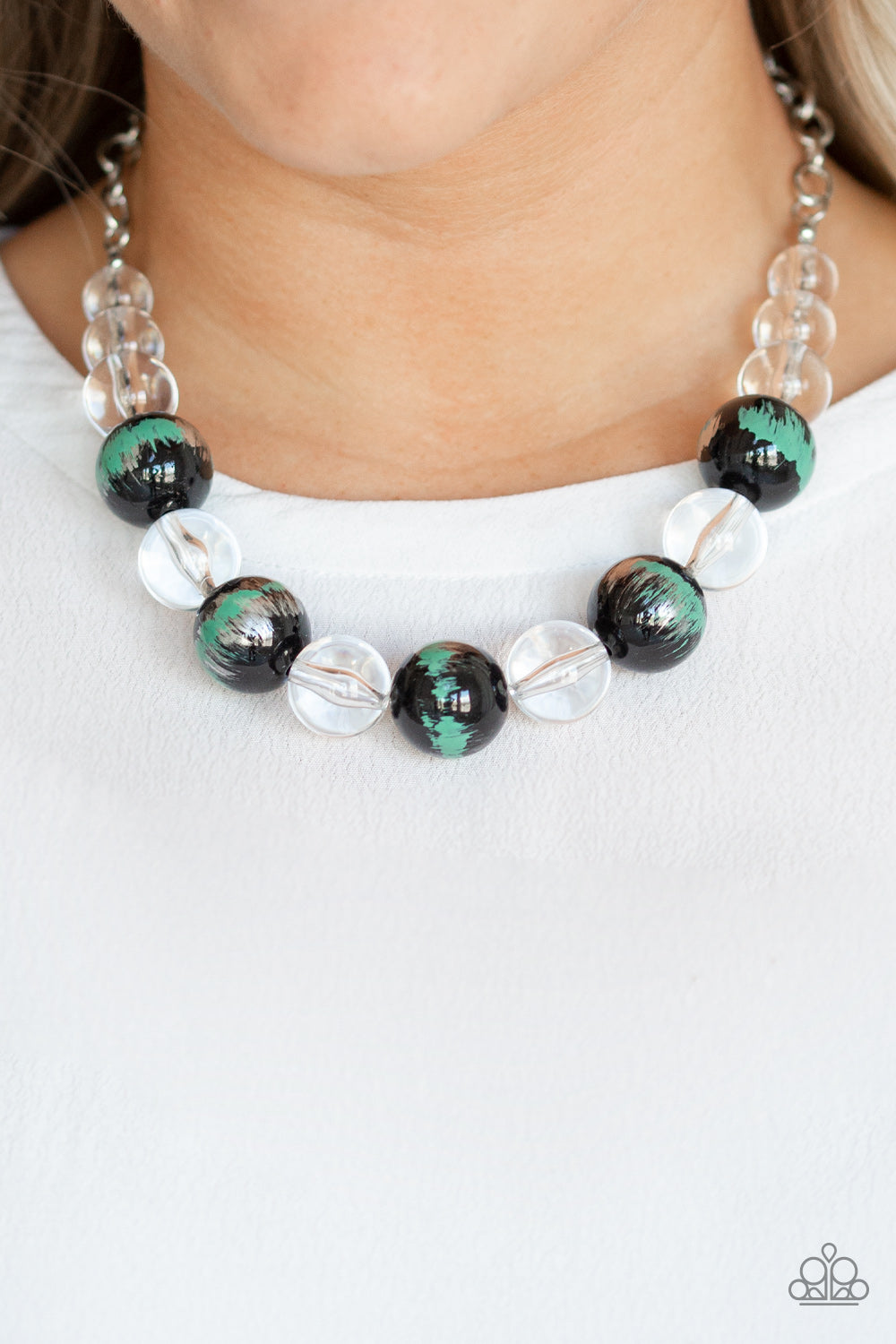 Torrid Tide - green - Paparazzi necklace