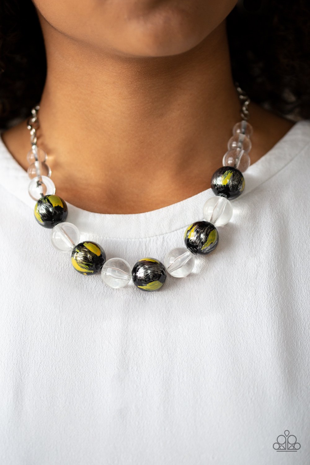 Torrid Tide -  yellow - Paparazzi necklace