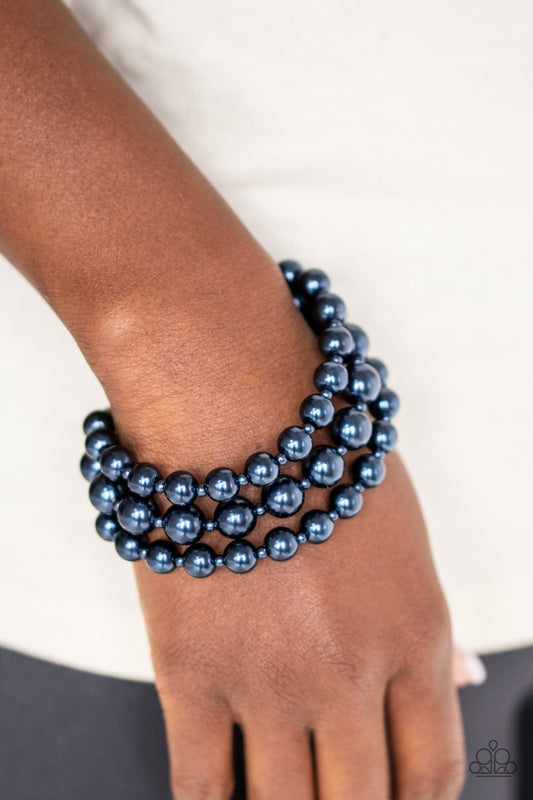 Total PEARL-fection-blue-Paparazzi bracelet