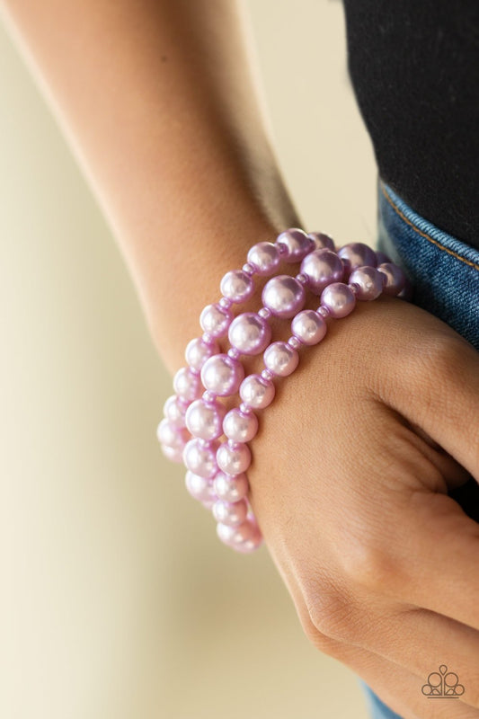 Total PEARLfection-purple-Paparazzi bracelet