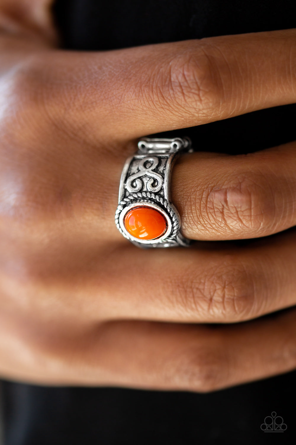 Totally Tidal - orange - Paparazzi ring