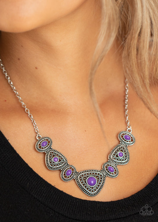 Totally TERRA-torial - purple - Paparazzi necklace