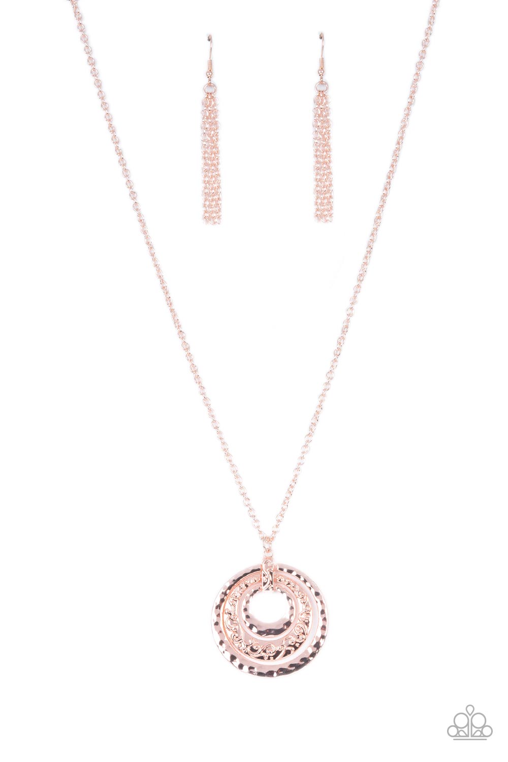 Totally Tulum - rose gold - Paparazzi necklace