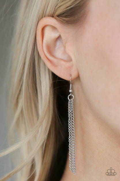 Totally Worth The TASSEL - silver - Paparazzi necklace