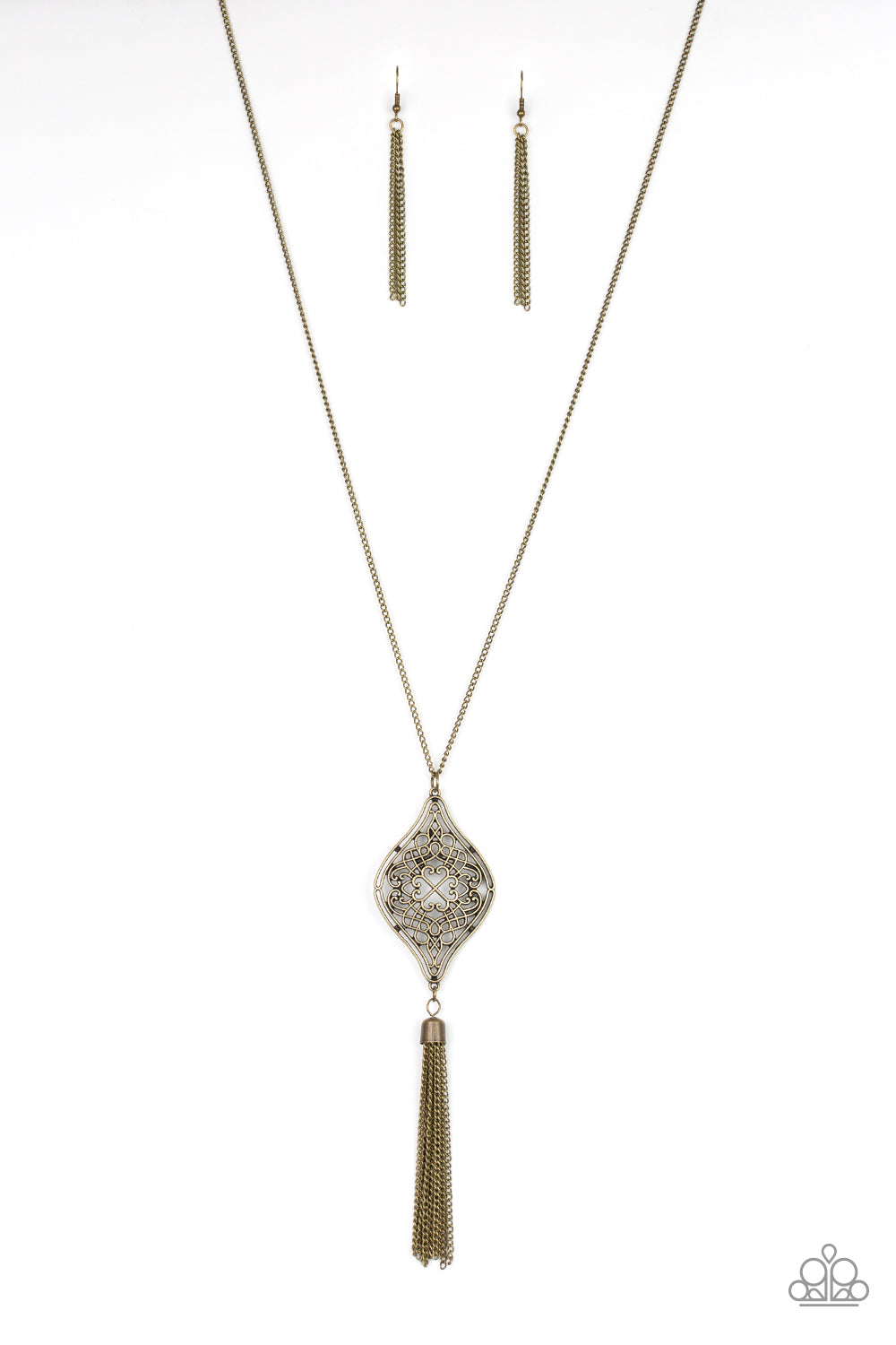 Totally Worth the TASSEL - brass - Paparazzi necklace