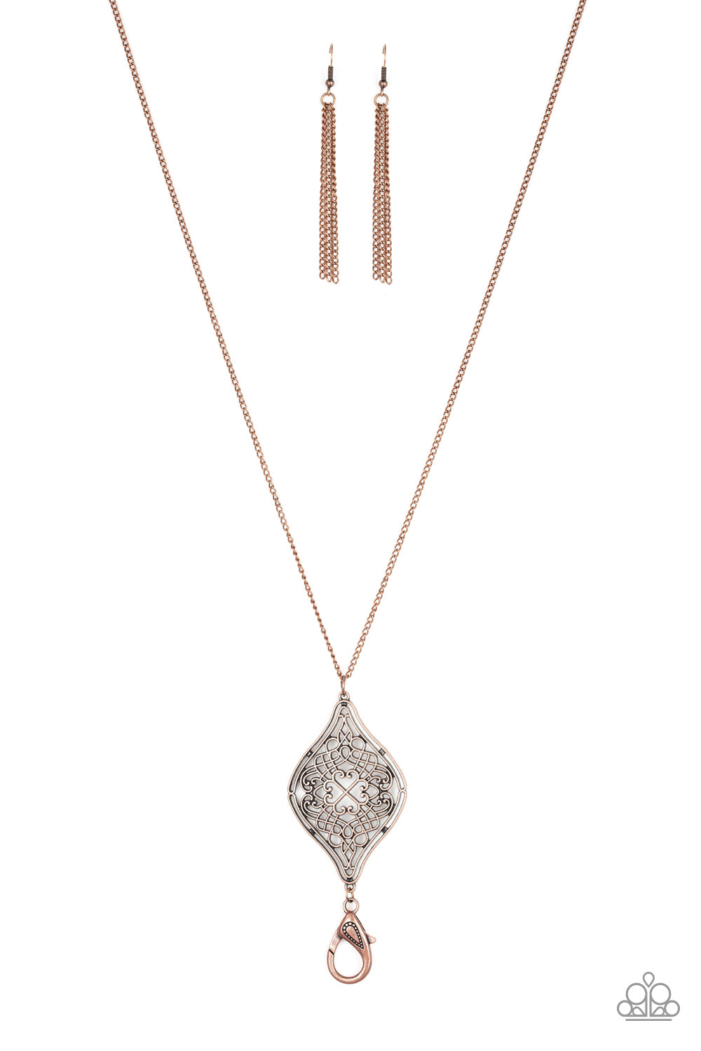 Totally Worth the TASSEL - copper - Paparazzi LANYARD necklace