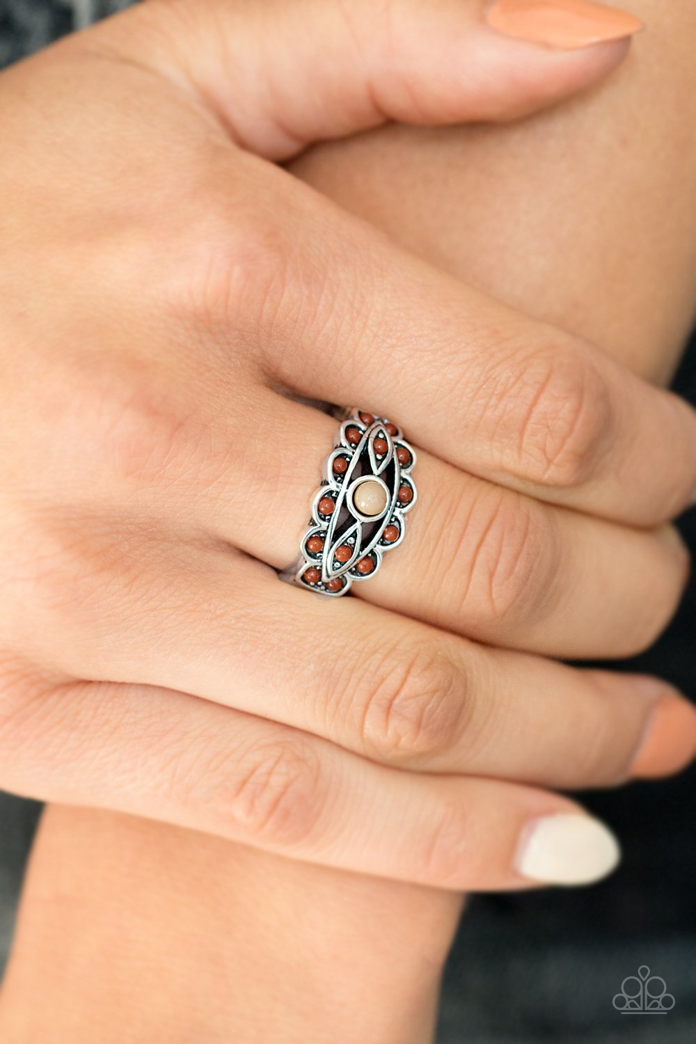 Totally Tangy-brown-Paparazzi ring