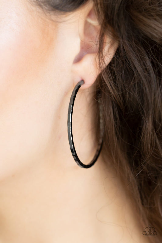 Totally Throwback-black-Paparazzi earrings