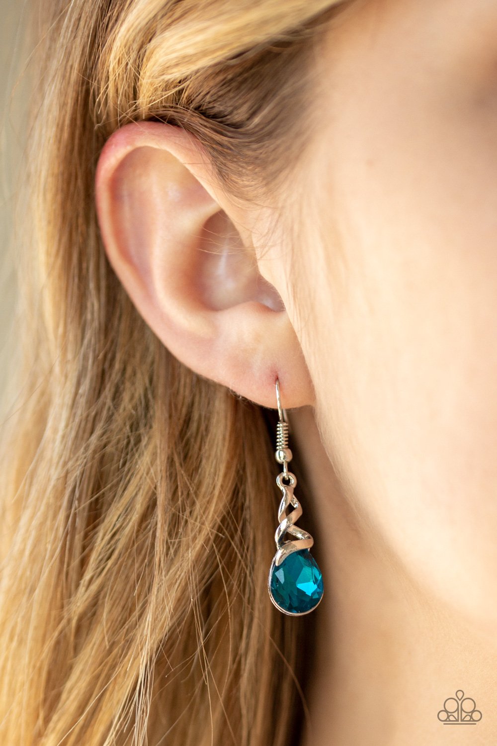 Totally Timeless - blue - Paparazzi earrings