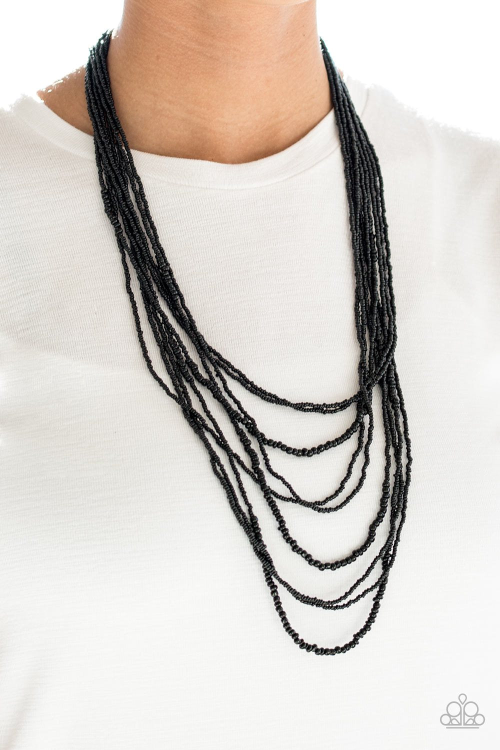 Totally Tonga-black-Paparazzi necklace