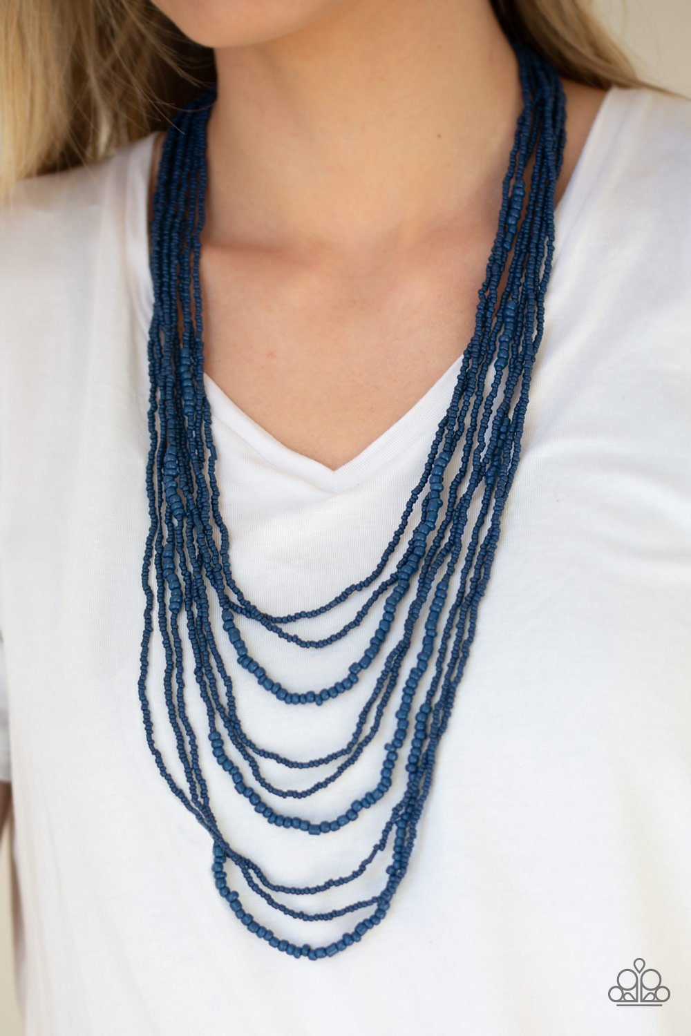 Totally Tonga-blue-Paparazzi necklace