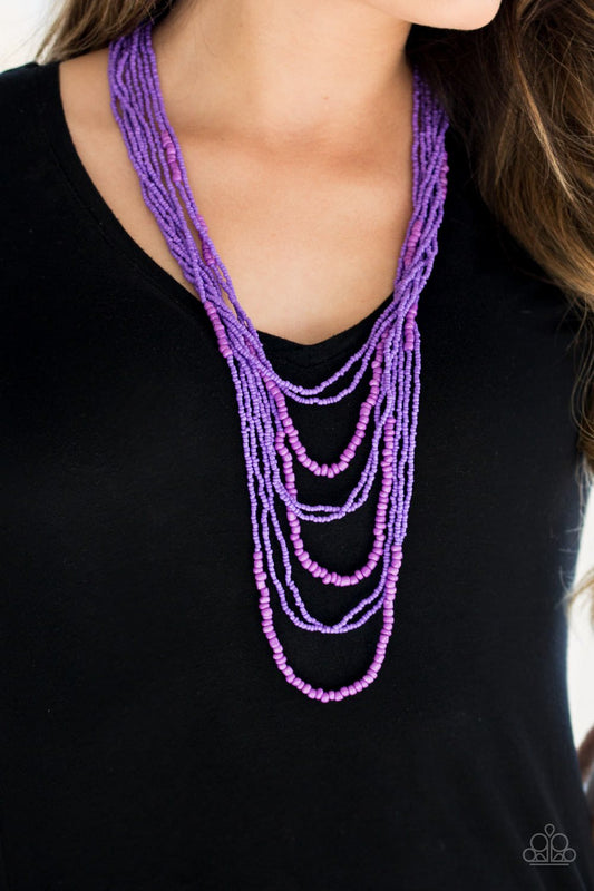 Totally Tonga-purple-Paparazzi necklace