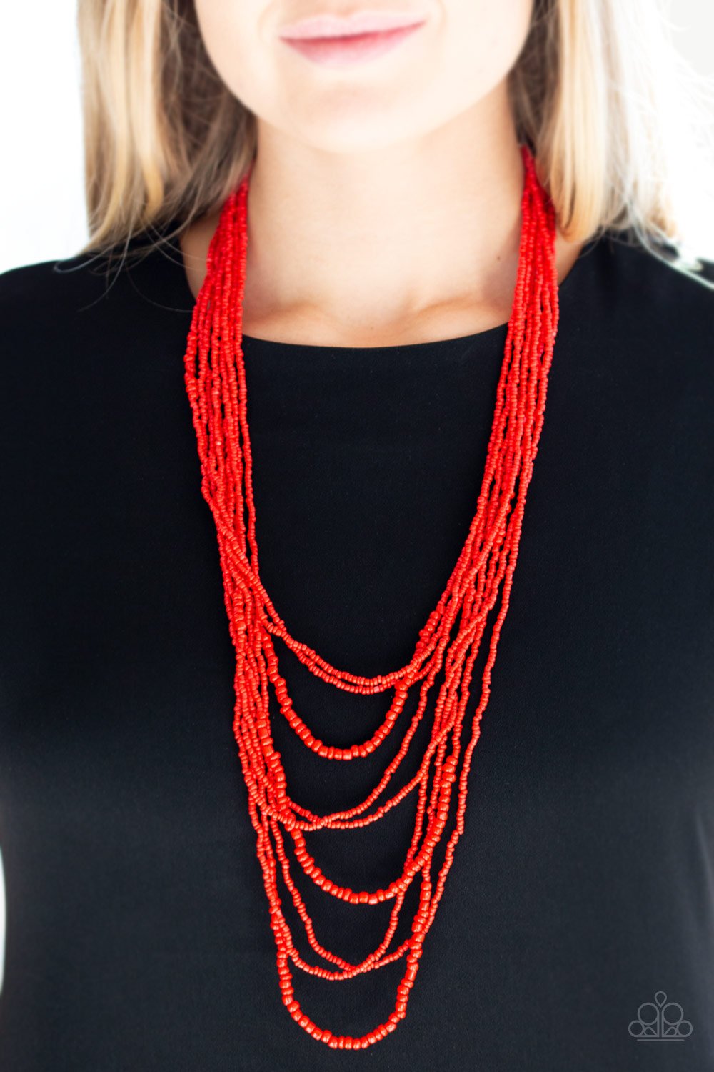 Totally Tonga - red - Paparazzi necklace