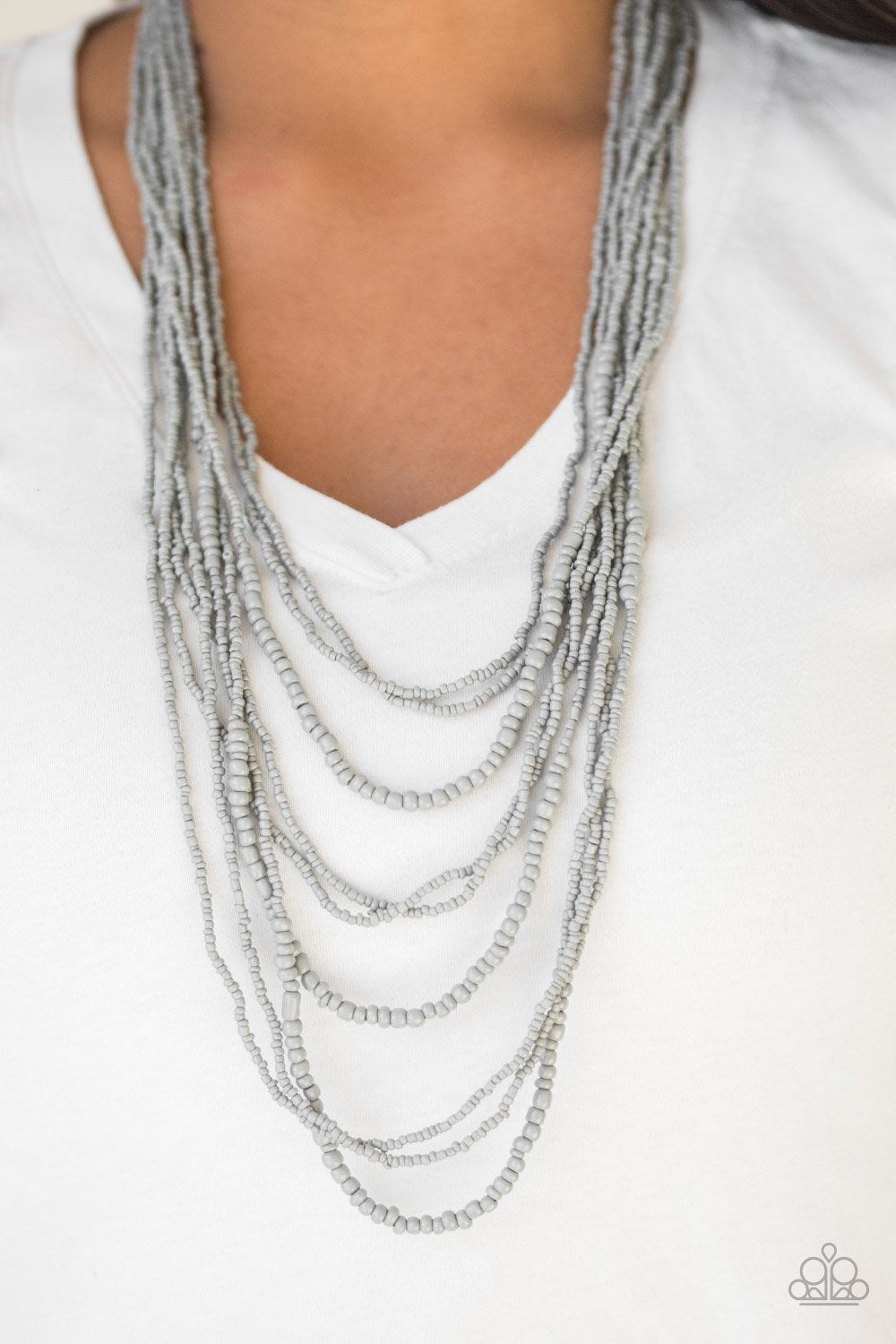 Totally Tonga-silver-Paparazzi necklace