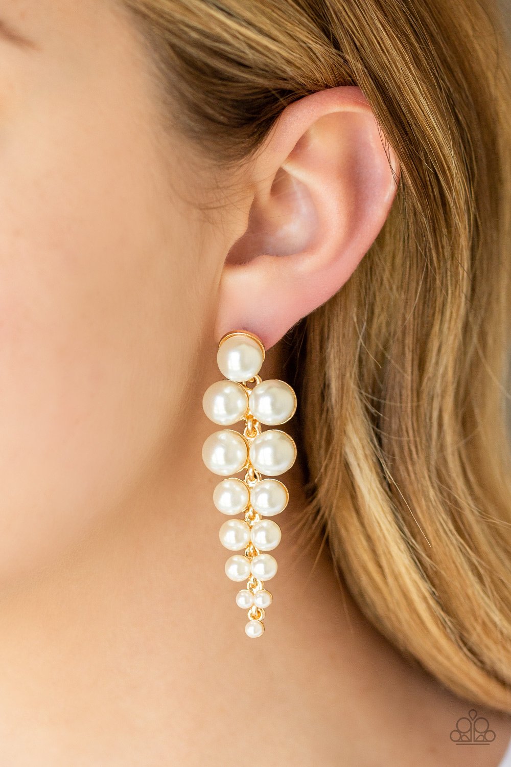 Totally Tribeca-gold-Paparazzi earrings