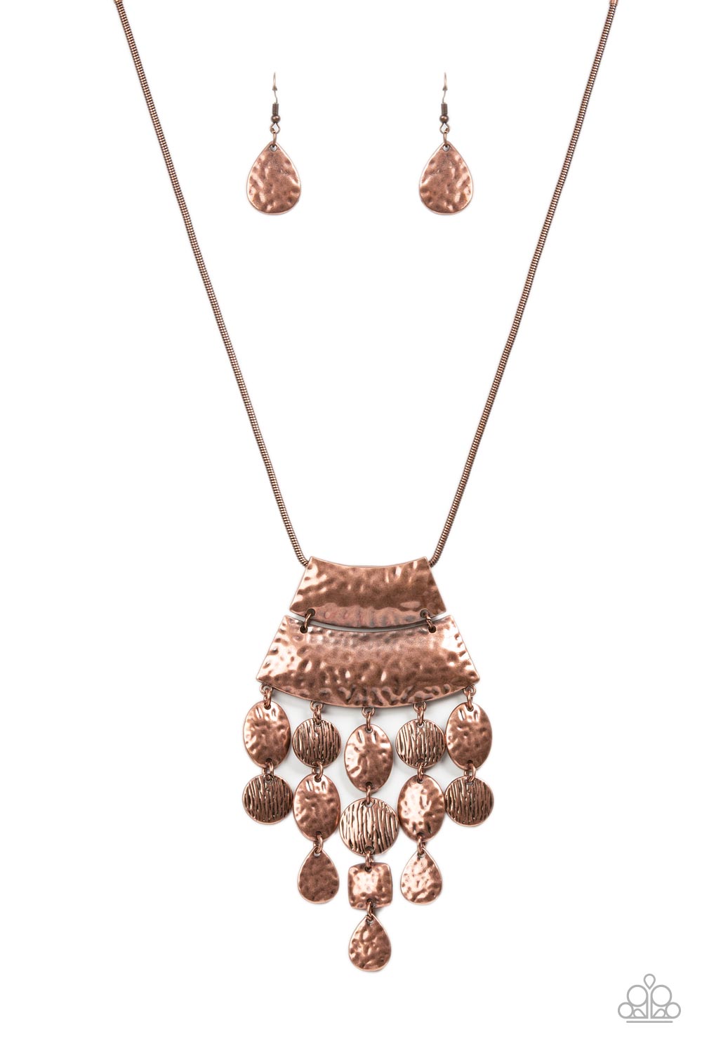 Totem Trek - copper - Paparazzi necklace