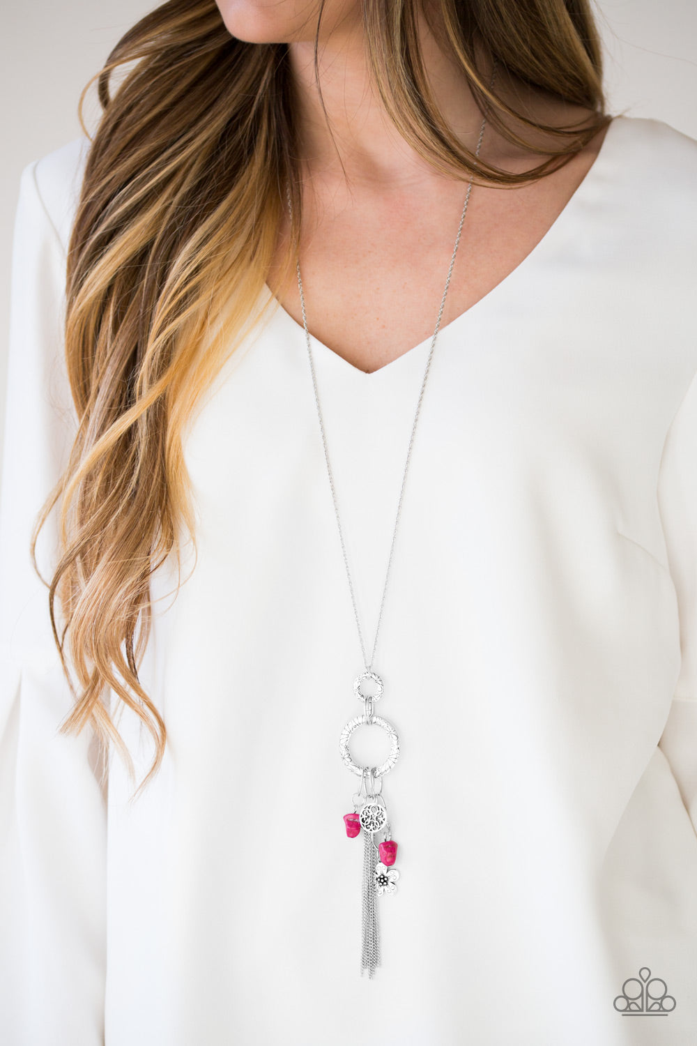 Tour de Desert - pink - Paparazzi necklace